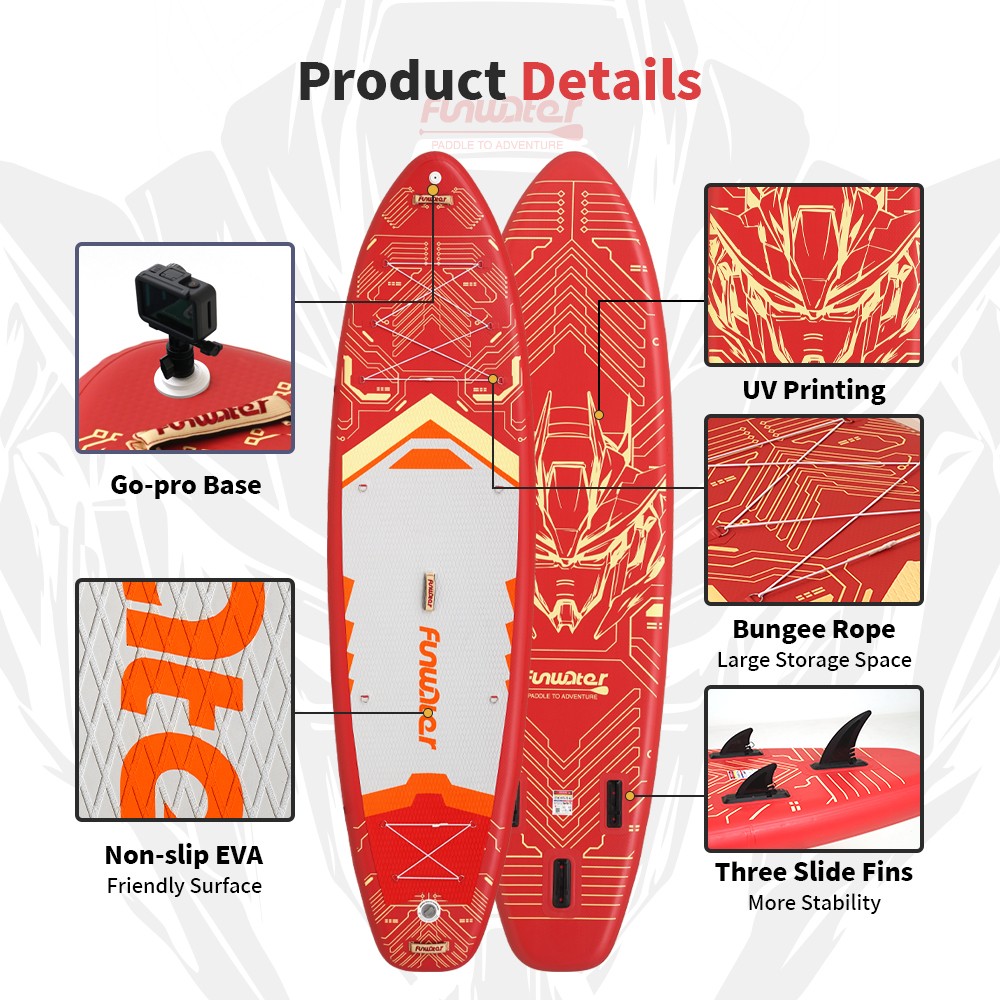 FunWater SUPFW50C Stand Up Paddle Board 350*90*15cm