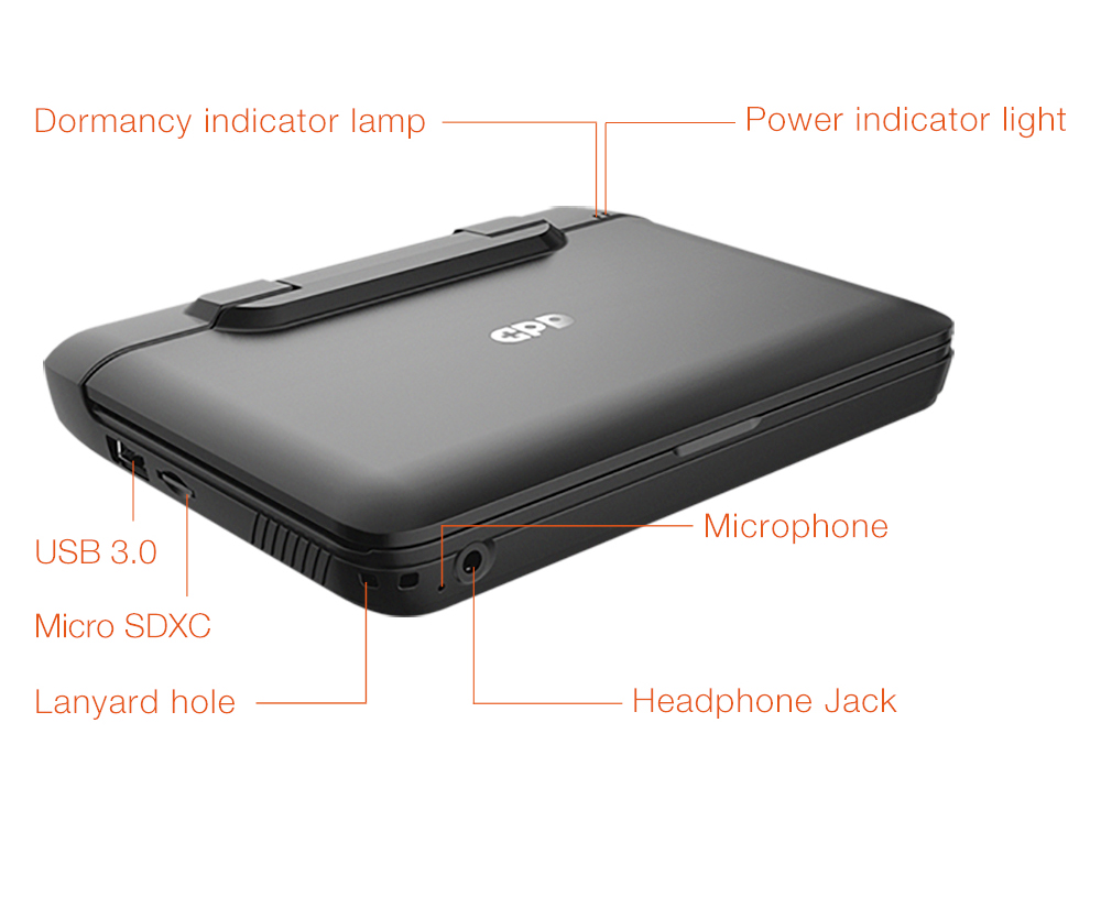 GPD MicroPC Pocket Mini PC Laptop 6 Inch Intel&reg; Celeron&reg; N4120 Processor Windows 10 Pro 8GB RAM 256GB ROM