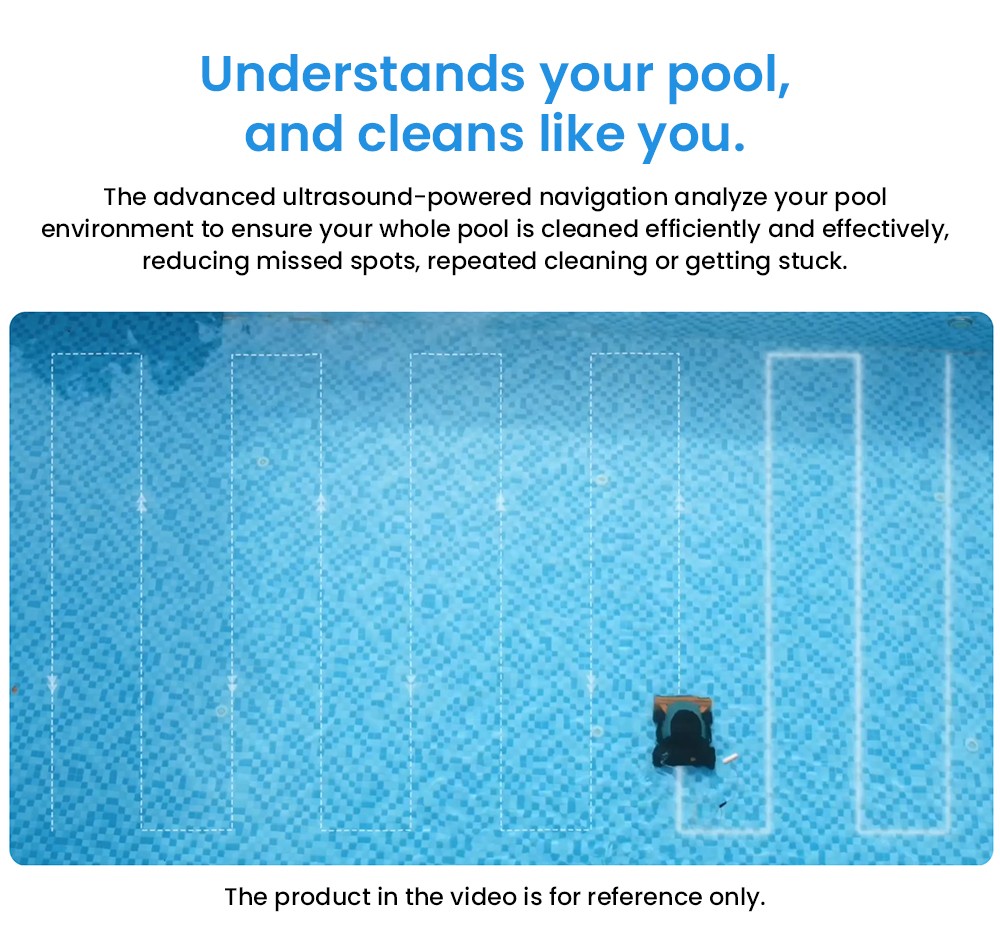 Genkinno ACE 300 Pro Cordless Robotic Pool Cleaner, 30min rýchle čistenie, ultraautomatický, inteligentná aplikácia, samočinné parkovanie, čistenie stien a podlahy, pre vnútrozemské a nadzemné bazény