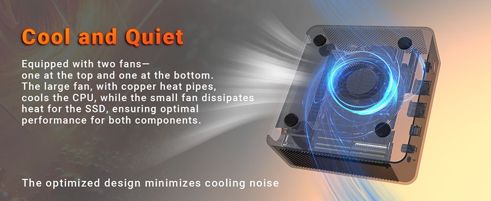 MINIX NGC NR774 Mini PC,  AMD Ryzen 7 8745HS 8 Cores Max 4.9GHz, 32GB RAM 1TB SSD, 2*USB-C + HDMI + DP Quad Screen Display, WiFi 6E Bluetooth 5.2, 2*USB3.2, 2*2.5G RJ45, 1*Audio