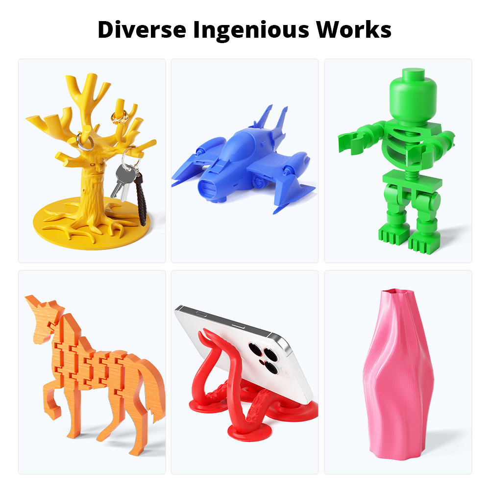 7kg Mecpow High Speed PLA+ Filament - 1kg Červený/ Modrý/ Farba kože/ Zelený/ Žltý/ Oranžový/ Ružový