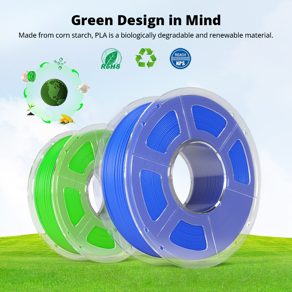7kg Mecpow High Speed PLA+ Filament - 1kg Červený/ Modrý/ Farba kože/ Zelený/ Žltý/ Oranžový/ Ružový