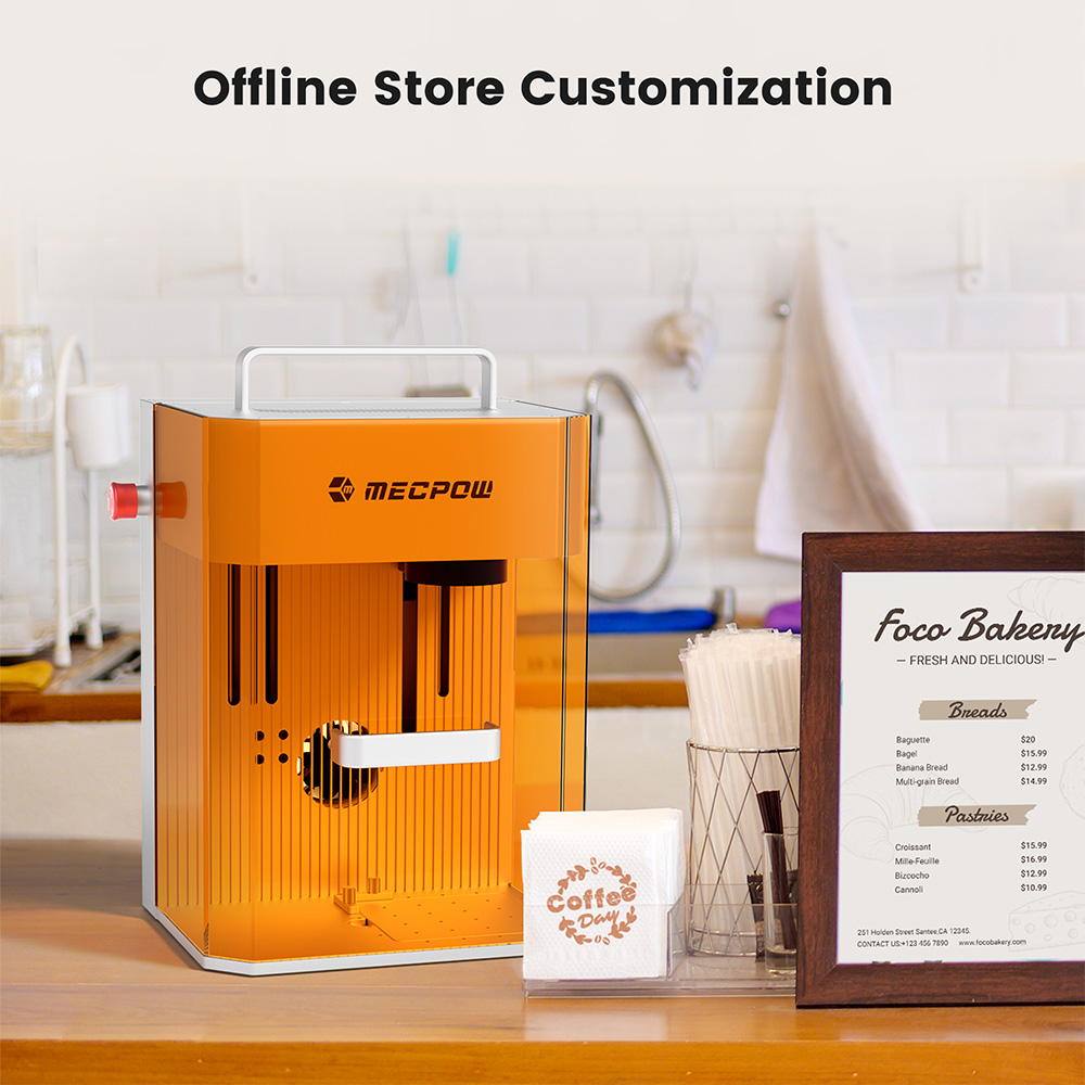 Mecpow X1 Dual Laser Cutter and Engraver, 2W Infrared and 10W Diode, 5000mm/s Speed, 105×105mm