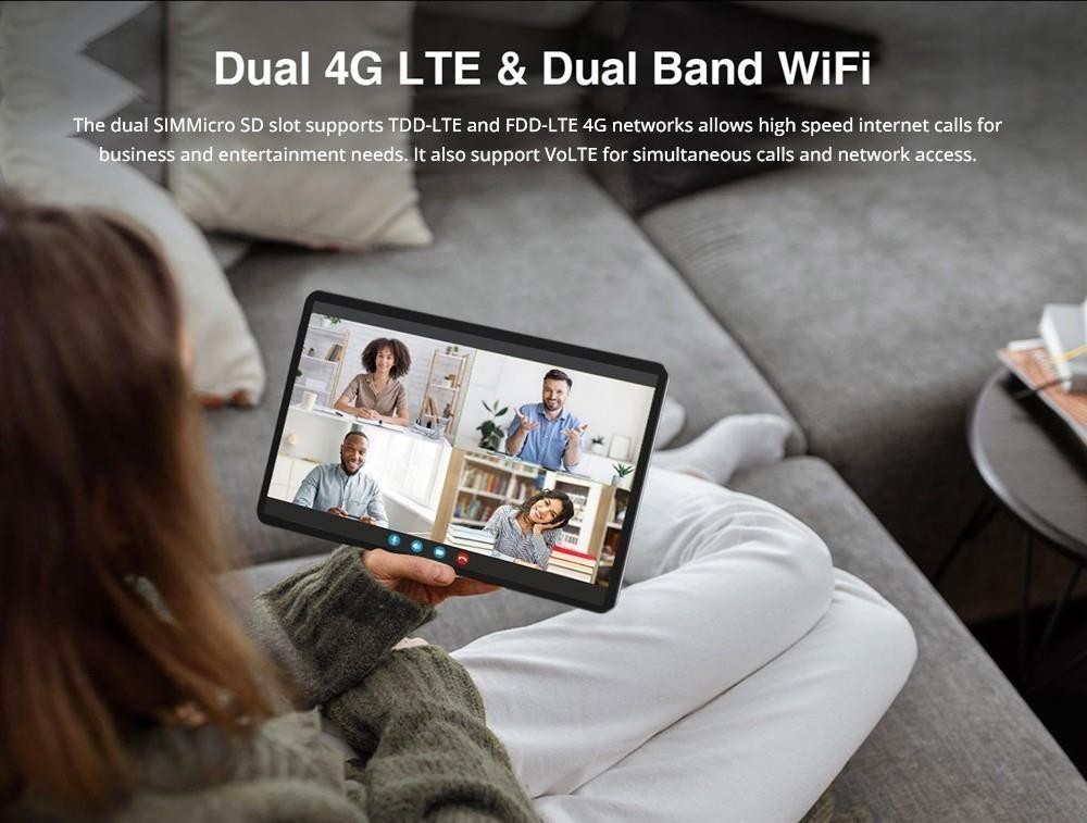 N-one Npad Pro 4G LTE Android 12 Tablet PC, 10.36'' 2000x1200 2K FHD IPS Screen, UNISOC T616 Octa-Core, 8GB RAM 128GBROM