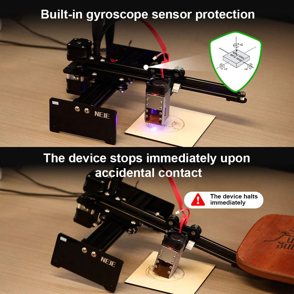 NEJE 5 A40640 10W Laser Engraver and Cutter, 300mm/s Speed, 170*180mm