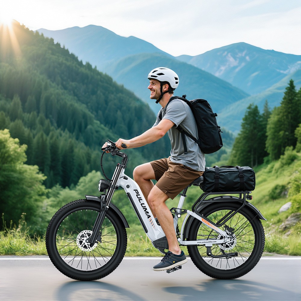 PULUMA PE97 Pro Electric Bike, 500W*2 motor, 48V 20Ah batéria, 26 palcové pneumatiky, max. rýchlosť 40km/h, dojazd 150km, hydraulické olejové brzdy, uzamykateľný tlmič, Shimano 7 rýchlostí, LCD displej