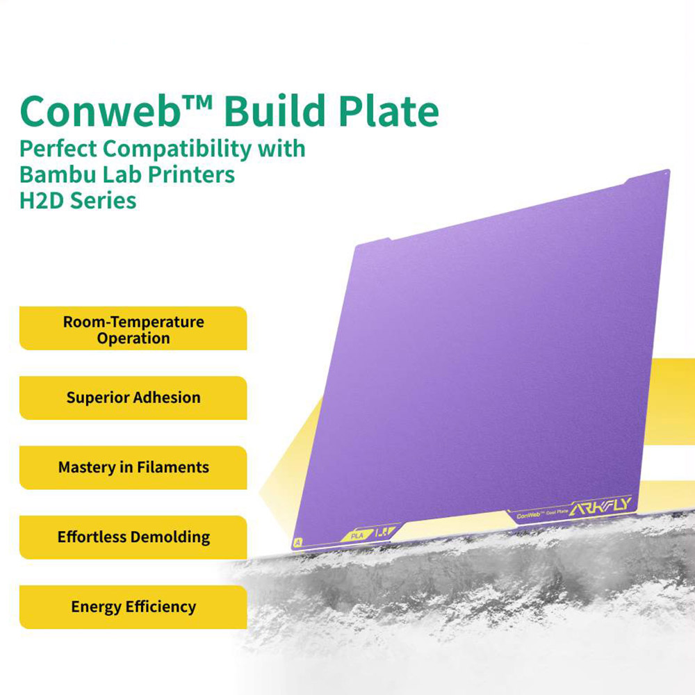 Phaetus Conweb Cool Plate for Bambu Lab H2D