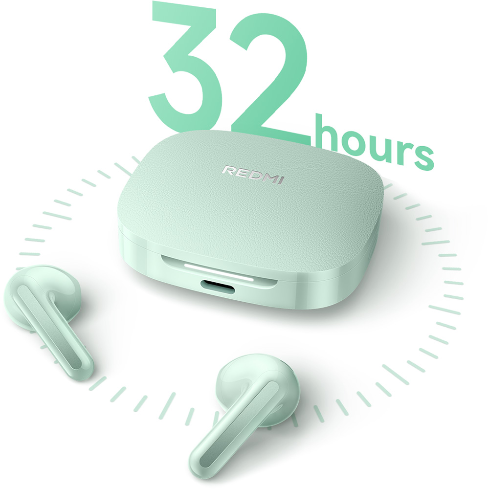 Redmi Buds 7S Semi-in-ear ANC Earbuds, 5-level EQ Sound, Up to 32 Hours Battery Life - Black