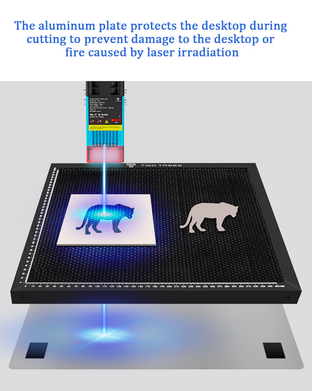 Lit laser TWO TREES 430x400mm