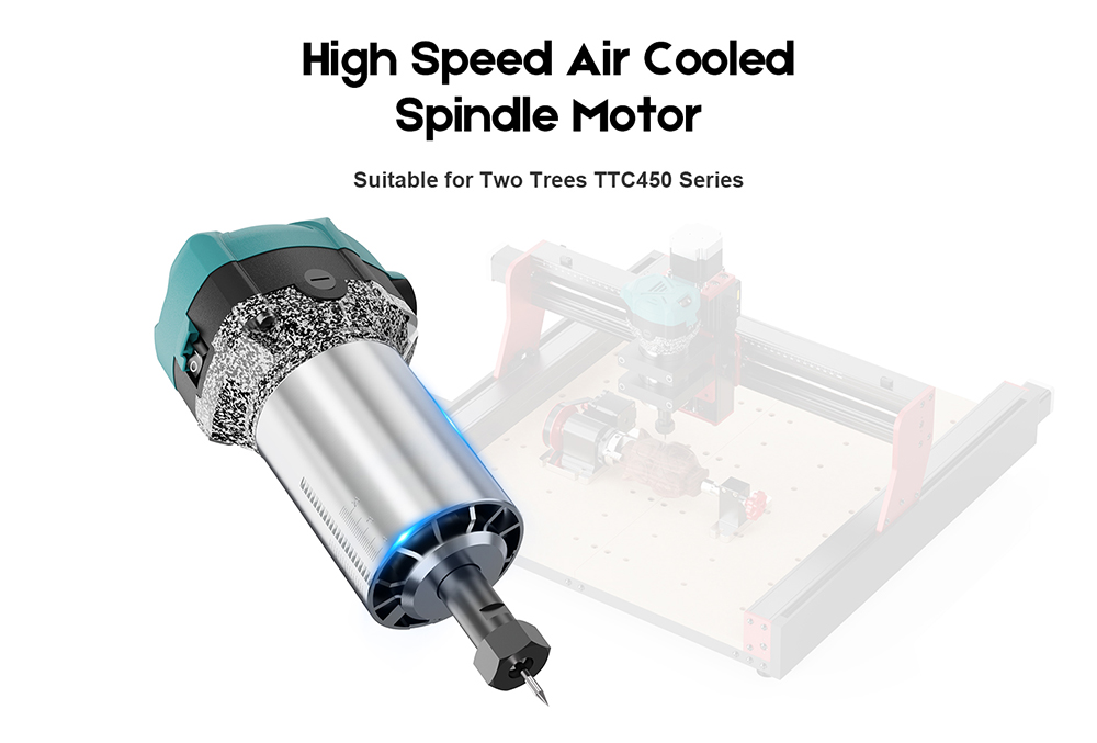 DVOJITÁ TRIČKA 800W 30000RPM Fréza na drevo pre sériu TTC450