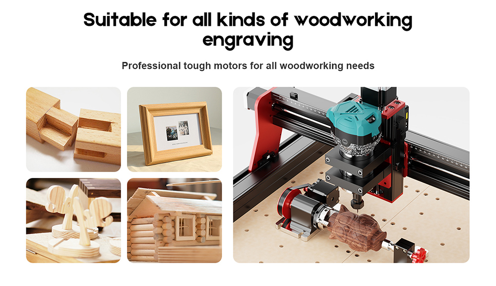 TWO TREES 800W 30000RPM Wood Trimmer Router for TTC450 Series