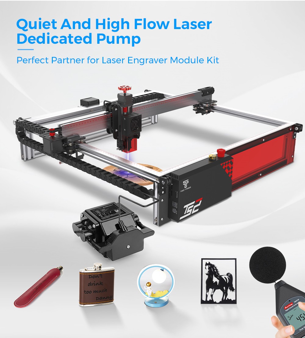 TWO TREES Air Assist Kit for TS2-10W, TS2-20W, TTS-25, TTS-55, and TTS-10