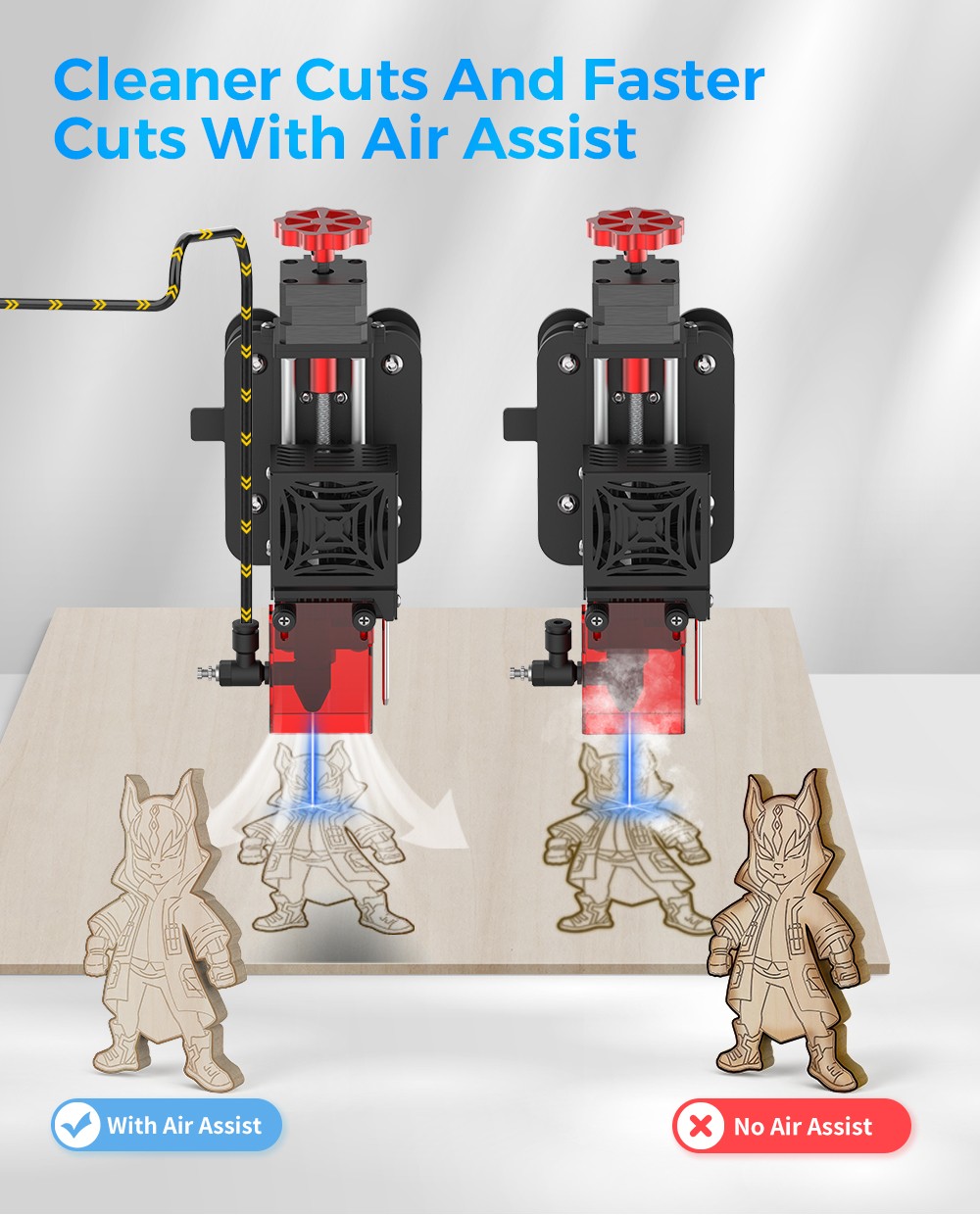 TWO TREES Air Assist Kit for TS2-10W, TS2-20W, TTS-25, TTS-55, and TTS-10