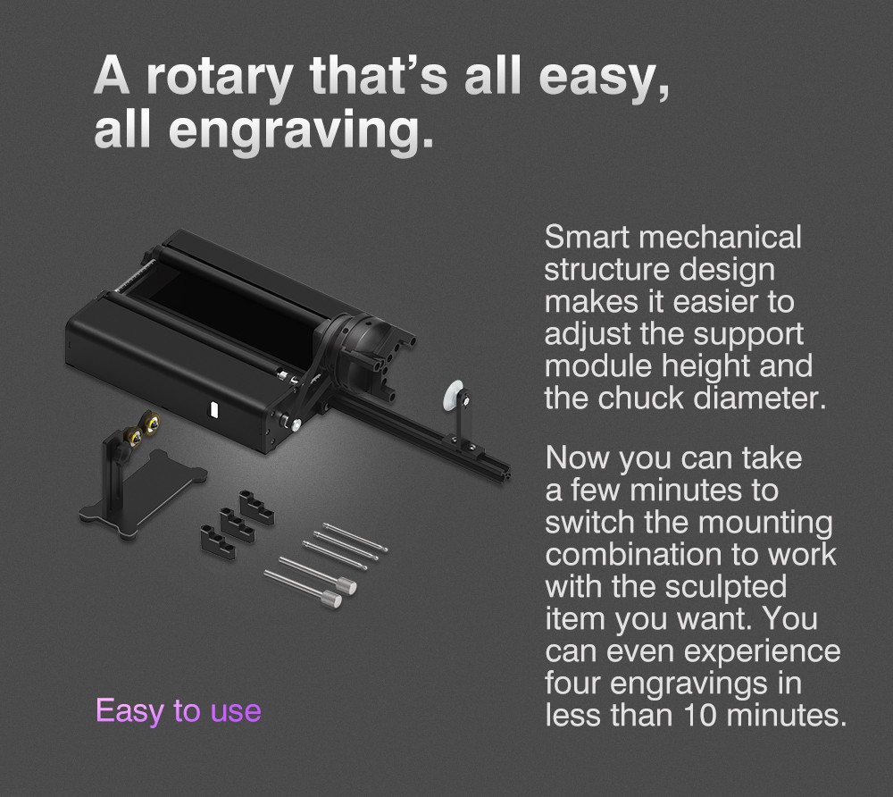 TWO TREES TR2 PRO 4-in-1 Y-axis Rotary Roller