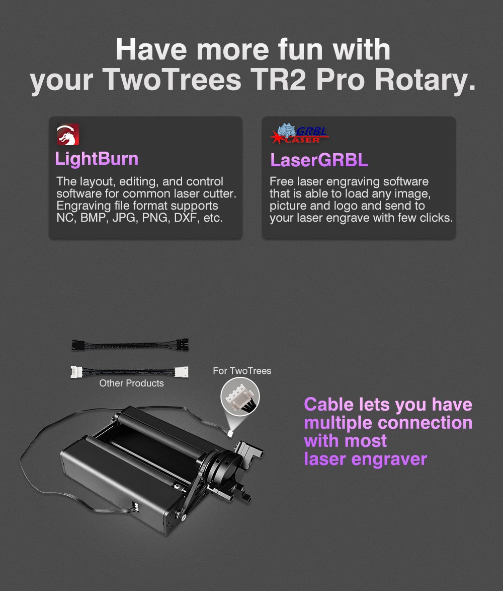 TWO TREES TR2 PRO 4-in-1 Y-axis Rotary Roller