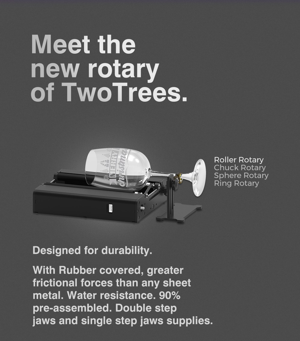 TWO TREES TR2 PRO 4-in-1 Y-axis Rotary Roller