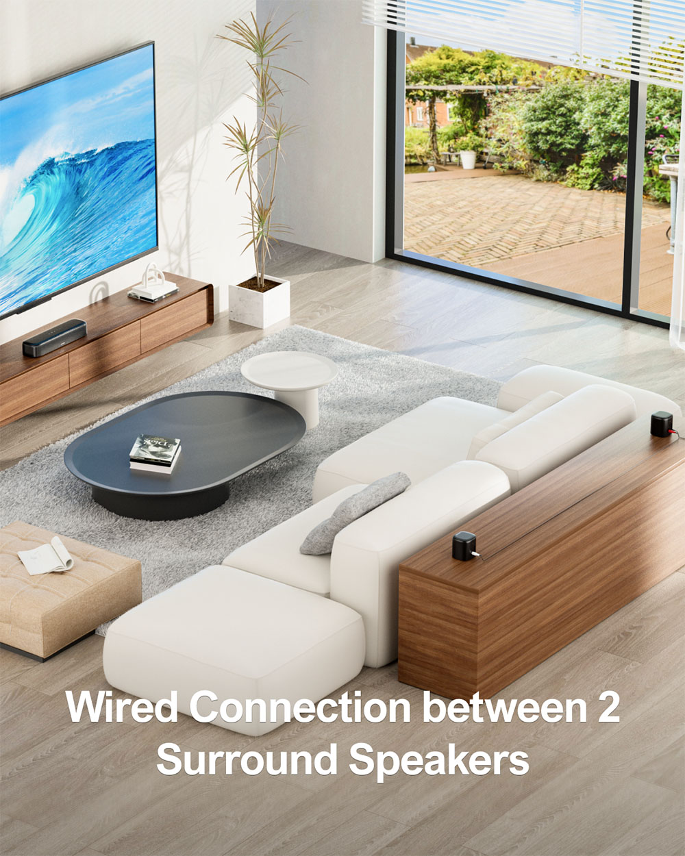 Ultimea Aura A30 5.1 Soundbar + 1 * Pair Steady 310 Speaker Stands, ovládanie aplikácie, 10 pásiem nastavenia ekvalizéra, 121 prednastavených matíc EQ