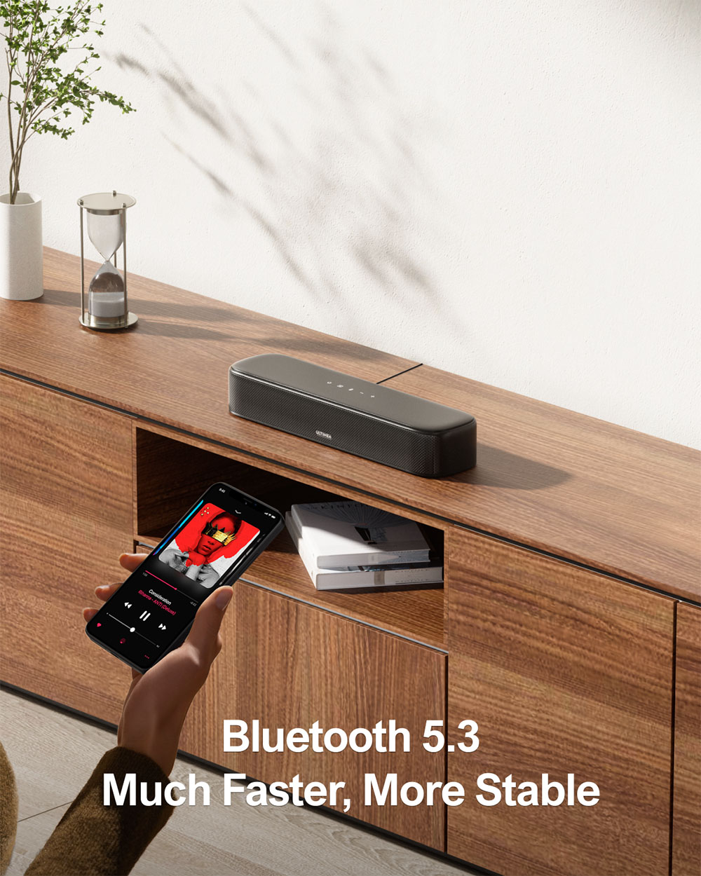 Ultimea Aura A30 5.1 Soundbar + 1 * Pair Steady 310 Speaker Stands, ovládanie aplikácie, 10 pásiem nastavenia ekvalizéra, 121 prednastavených matíc EQ
