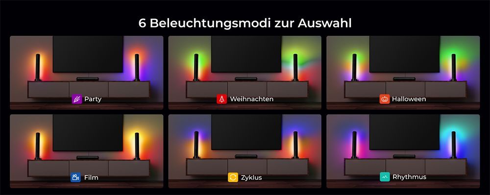 Ultimea Apollo S90 9.1-Kanal-Soundbar, Dolby Atmos, 470 W Spitzenleistung, RGB-Beleuchtung, App-Steuerung, 121 voreingestellte EQ-Matrizen, Bluetooth 5.3, abnehmbares Design