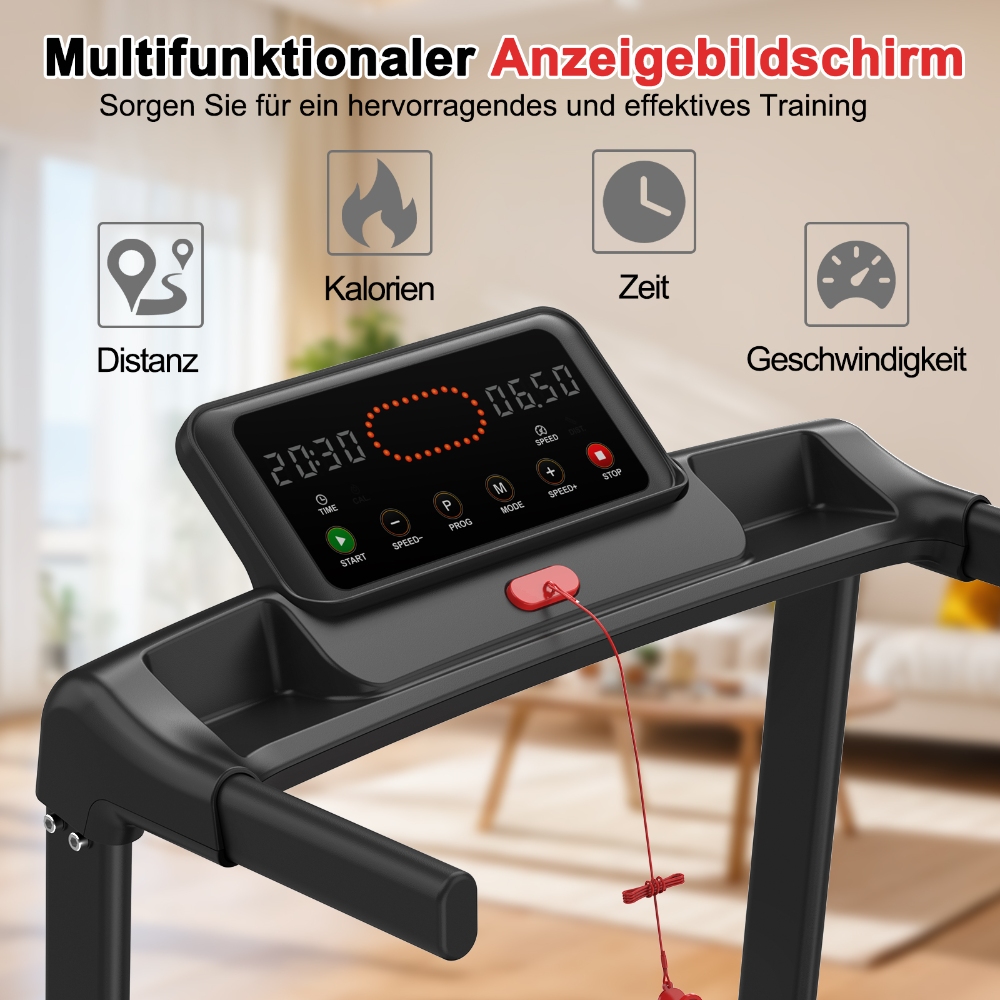 JK1601 Home Fitness-Laufband, 2,5-PS-Motor, 3 Modi und Smart-App