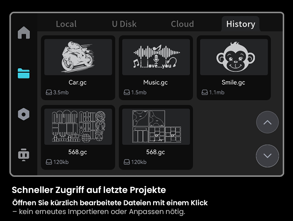 Creality Falcon A1 Pro Lasergravierer/Schneider, 20W Blau & 2W IR, KI-Kamera, 600mm/s Hochgeschwindigkeit, 4,3-Zoll-Touchscreen, 358x268mm, Grau