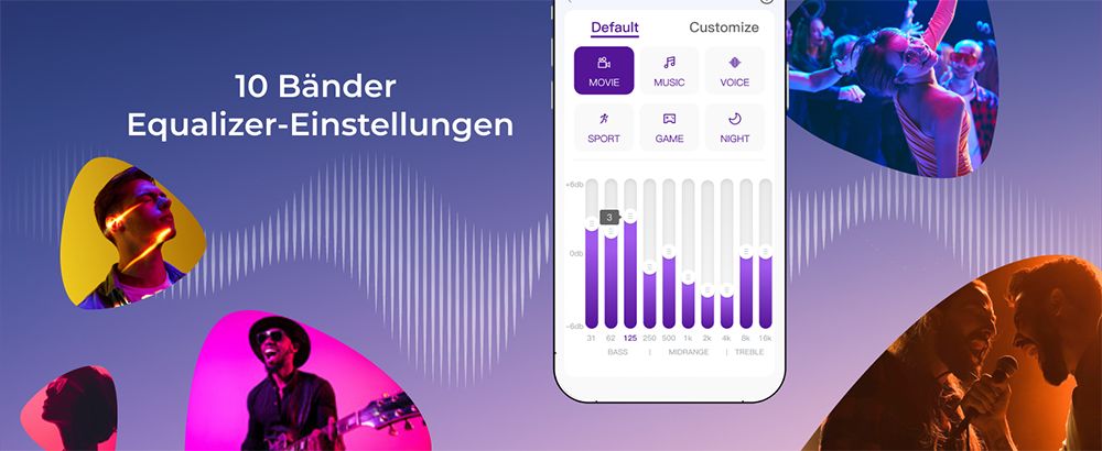 Ultimea Apollo S90 9.1-Kanal-Soundbar, Dolby Atmos, 470 W Spitzenleistung, RGB-Beleuchtung, App-Steuerung, 121 voreingestellte EQ-Matrizen, Bluetooth 5.3, abnehmbares Design