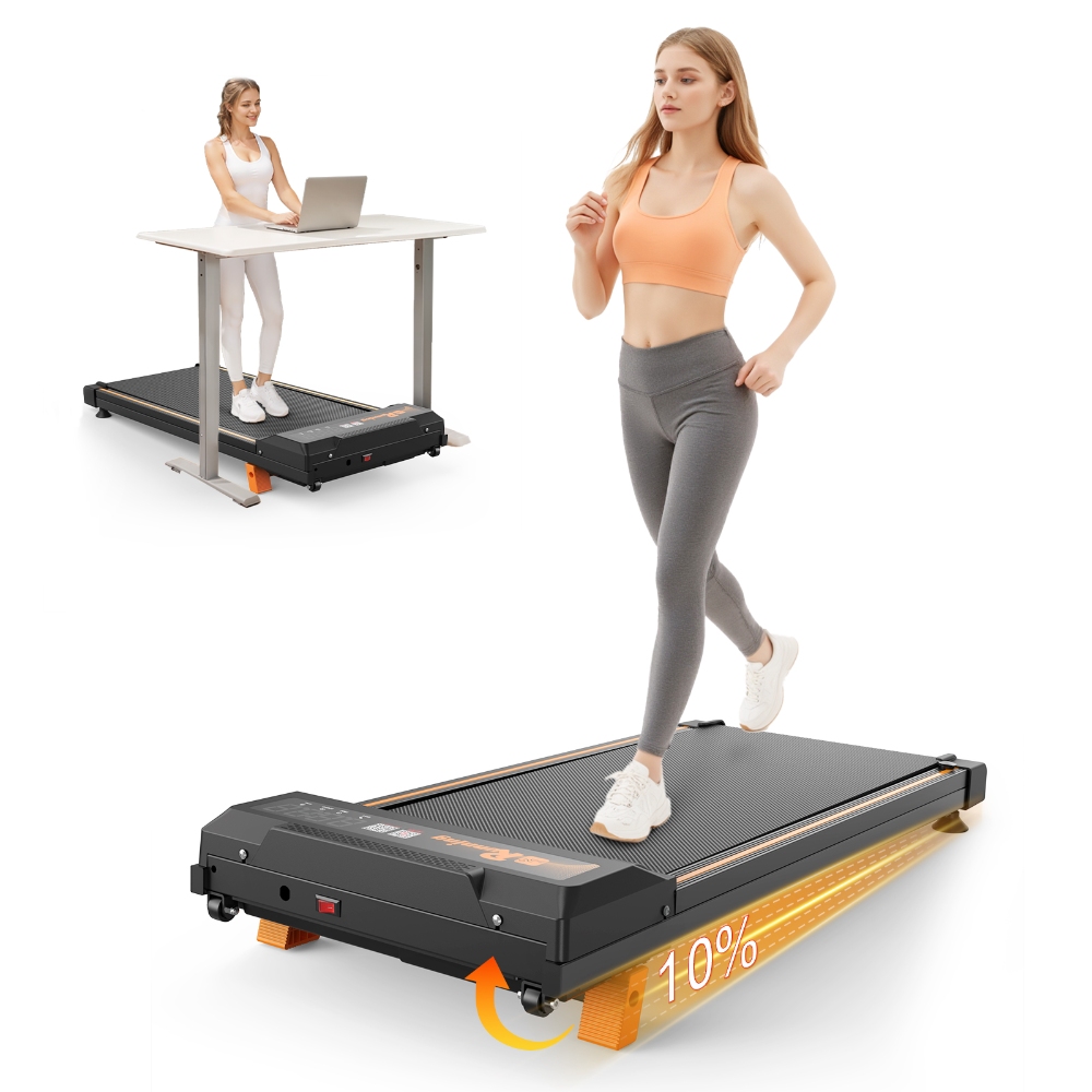 Q29-3 Under Desk Treadmill with 2.5HP Motor, 3 Modes, Incline & Large Running Area