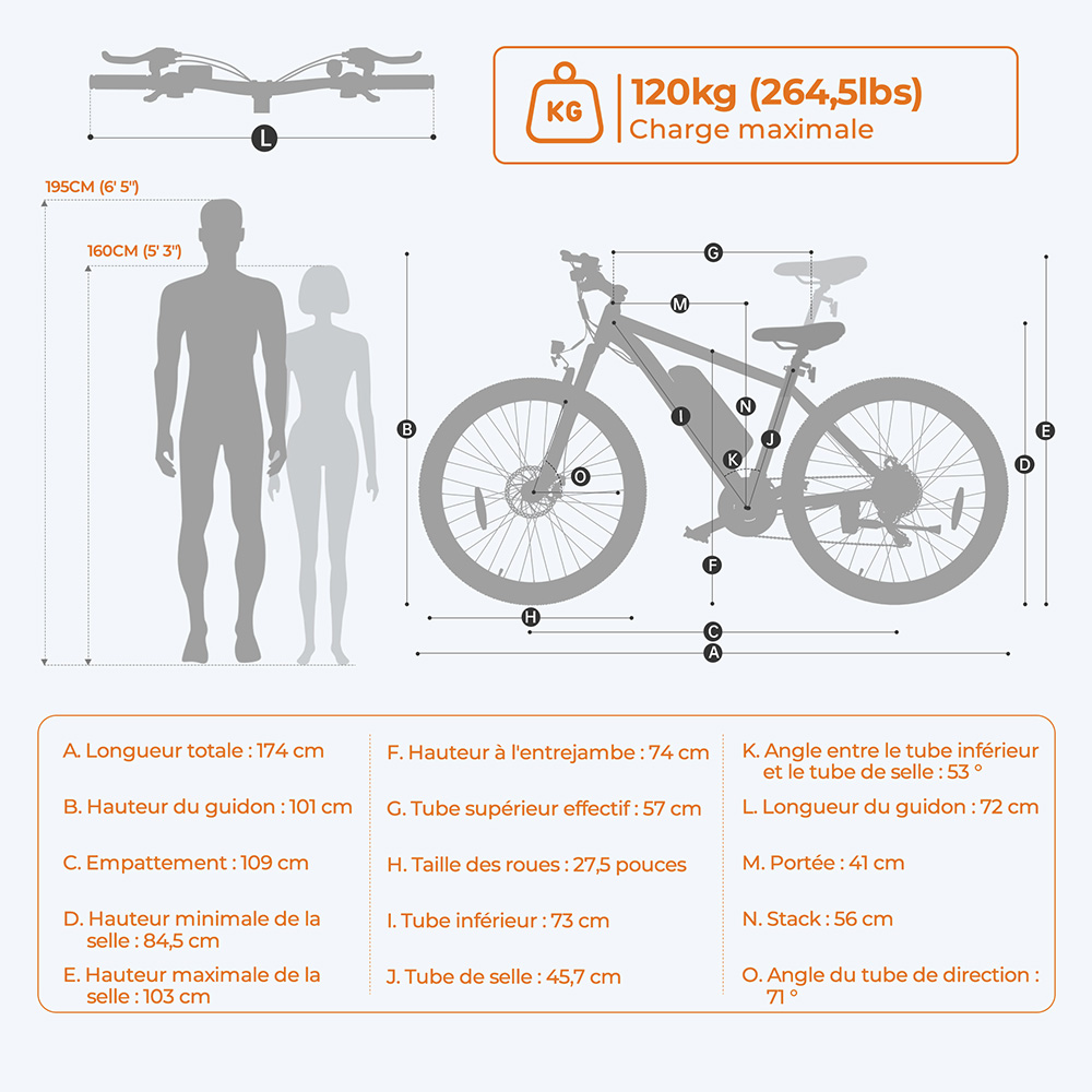 Foride Xtremer 1 Vélo électrique, moteur 250 W, batterie 36 V 13 Ah, pneus 29 pouces, vitesse maximale 25 km/h, autonomie maximale 100 km, freins à disque et freins à main, suspension avec blocage, transmission Shimano 21 vitesses