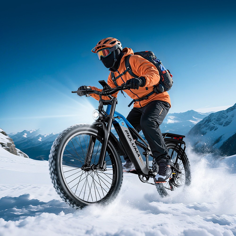 PULUMA PE86 Electric Bike, 500W Motor, 48V 20Ah Battery, 26 inch Tires, 40km/h Max Speed, 150km Range, Hydraulic Brakes, Oil Spring Suspension System, Shimano 7-speed, LCD Display, Torque Sensor