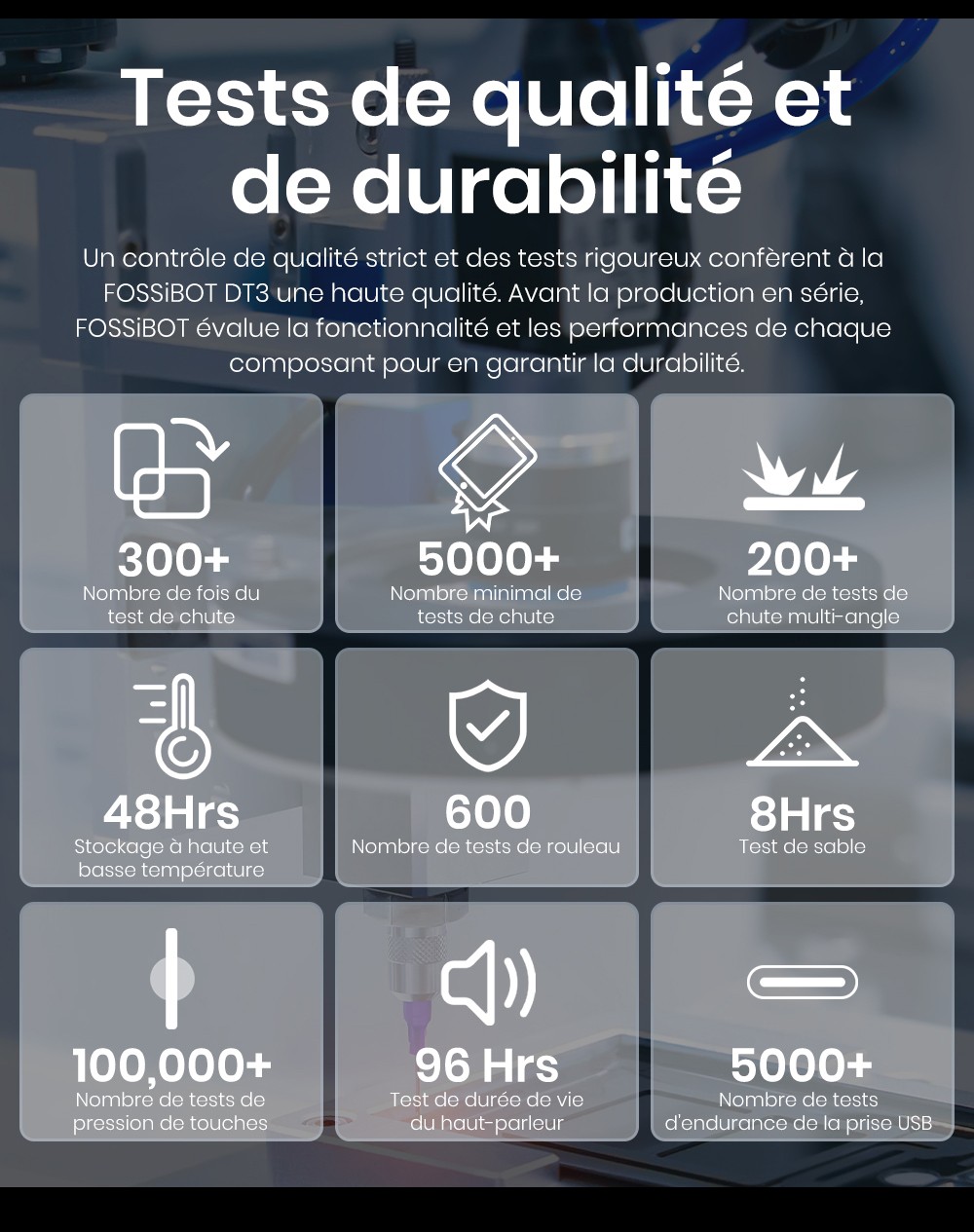 FOSSiBOT DT3 5G Tablette robuste, Android 15, &eacute;cran 10,4 pouces, 12 Go de RAM, 256 Go de ROM, Wi-Fi 6, batterie 21&nbsp;560 mAh, charge rapide 66 W, appareil photo 64 Mpx + 32 Mpx, d&eacute;verrouillage par empreinte digitale et reconnaissance faciale - Gris