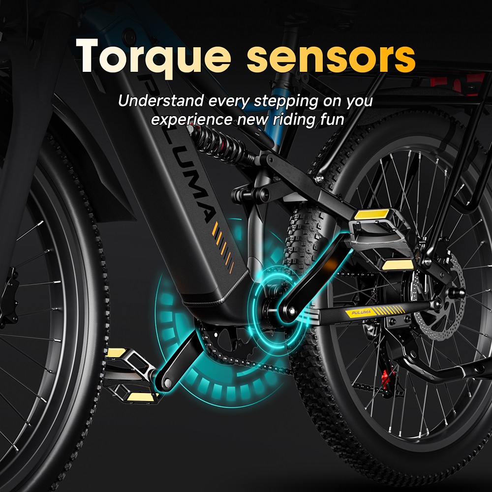 PULUMA PE86 Electric Bike, 500W Motor, 48V 20Ah Battery, 26 inch Tires, 40km/h Max Speed, 150km Range, Hydraulic Brakes, Oil Spring Suspension System, Shimano 7-speed, LCD Display, Torque Sensor