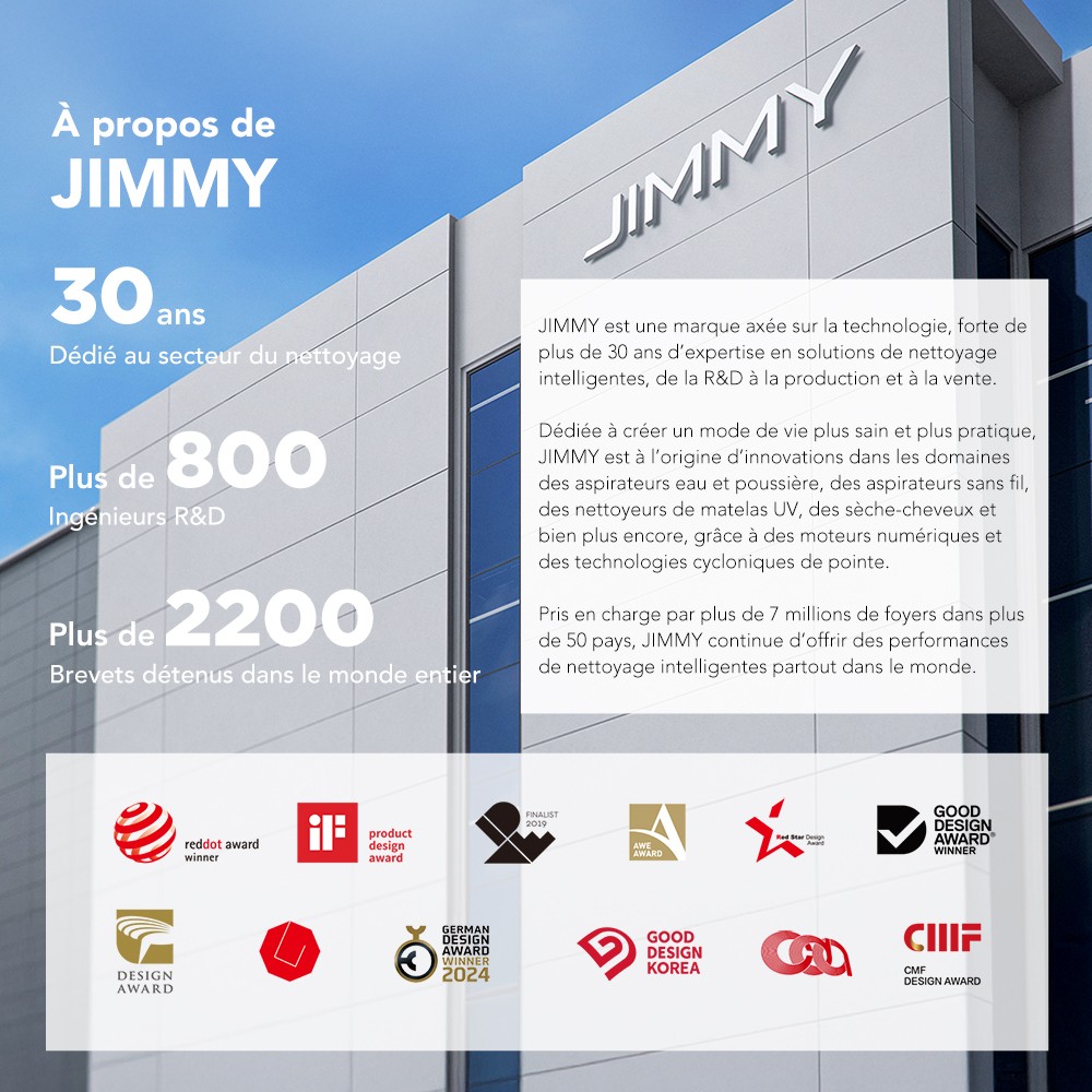 Jimmy H11 Pro Aspirateur sans fil, aspiration 700 W/260 AW, autonomie 90 min, tube flexible, 7 outils de nettoyage, affichage LED, pour tapis/sols durs - Gris fonc&eacute;