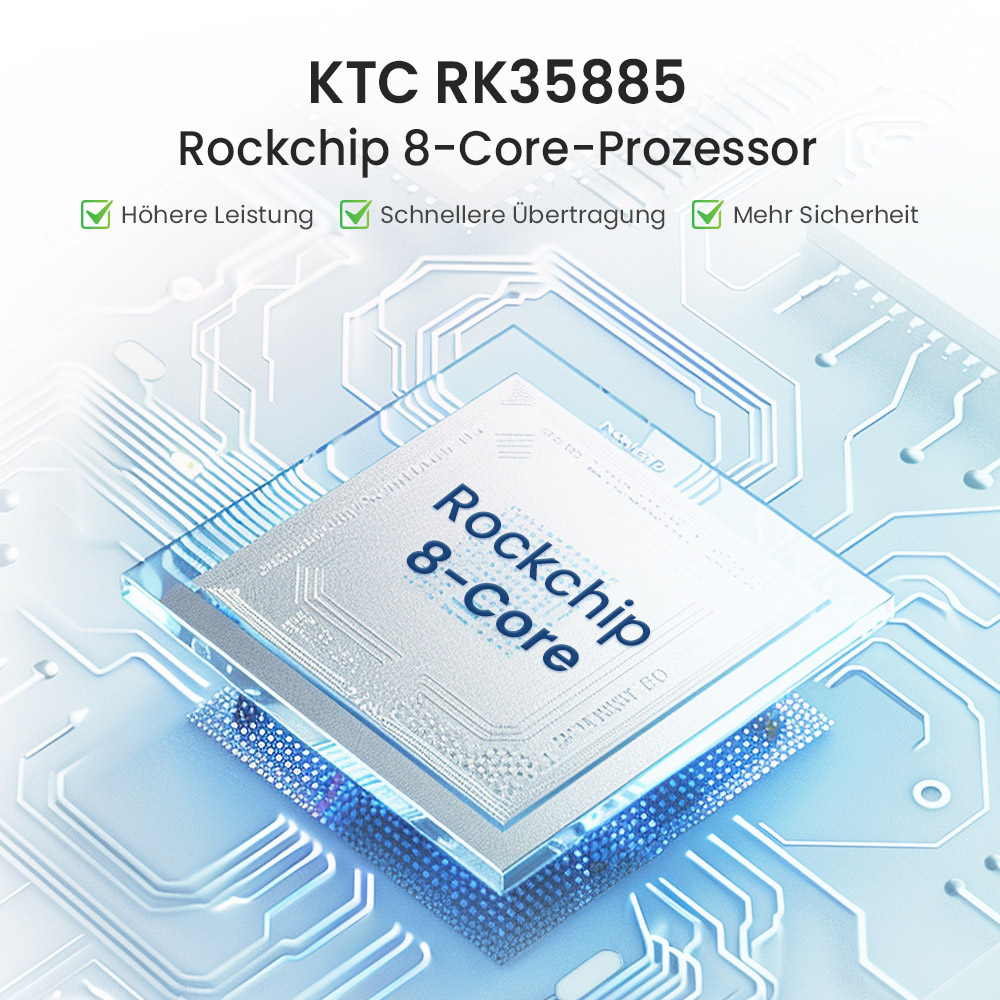 KTC A32Q7 Pro Mobiler Monitor, 32'' 4K Touchscreen, WiFi6, Android 13, RK3588S 8 Core, Google EDLA-Zertifizierung, 9500 mAh Akku, 8 GB RAM 128 GB ROM, einstellbare Winkel, 1 * HDMI 2.0, 1 * USB 3.0, 1 * USB 2.0