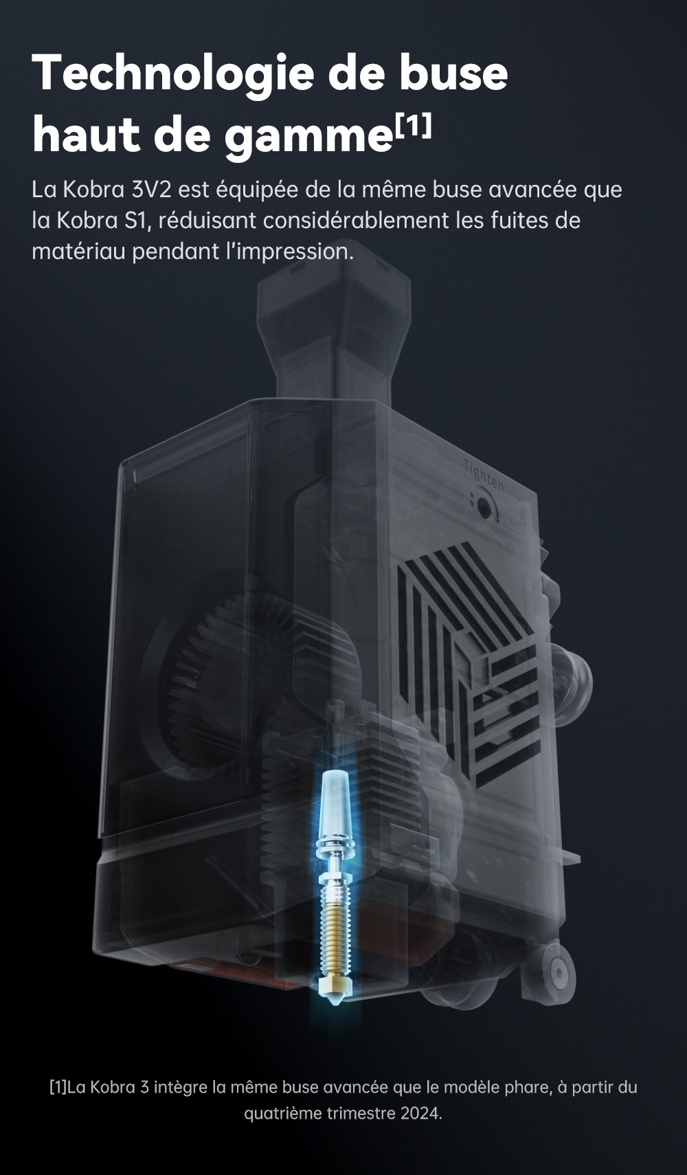 Imprimante 3D Anycubic Kobra 3 V2 Combo, ACE Pro Multicolore, cam&eacute;ra 720p, vitesse 600 mm/s, nivellement automatique, s&eacute;chage du filament, 255 x 255 x 260 mm