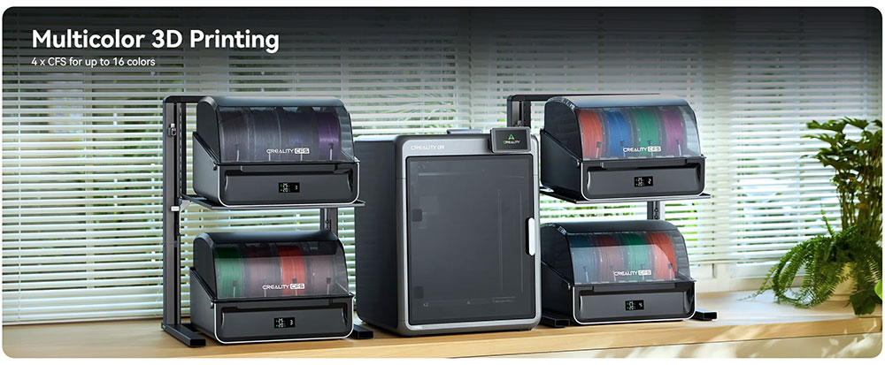 Creality K2 Pro Combo 3D nyomtat&oacute;, CFS rendszer, 300*300*300mm