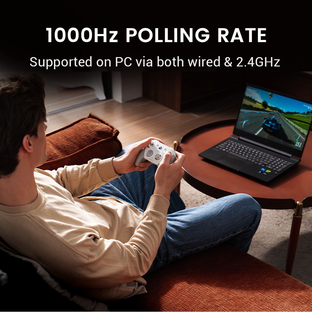 [Xbox Certified] GameSir G7 Pro Game Controller, Wired for Xbox Series X|S, Xbox One, Wireless for PC & Android, TMR Sticks, Hall Effect Analog Triggers, 1000Hz Polling Rate, 3.5mm Audio Jack - White