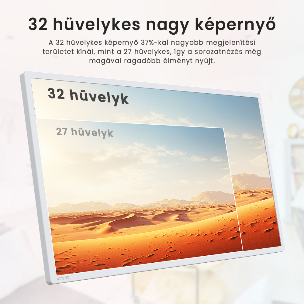 KTC A32Q7 Pro Mobil Monitor, 32'' 4K &Eacute;rintők&eacute;pernyő, WiFi6, Android 13, RK3588S 8 Core, Google EDLA Tan&uacute;s&iacute;tv&aacute;ny, 9500mAh Akkumul&aacute;tor, 8GB RAM 128GB ROM, &Aacute;ll&iacute;that&oacute; Dől&eacute;ssz&ouml;gek, 1*HDMI 2.0, 1*USB 3.0, 1*USB 2.0