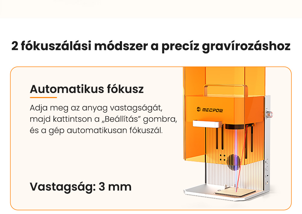 Mecpow X1 Dupla L&eacute;zer V&aacute;g&oacute;/Grav&iacute;roz&oacute;, 2W Infra + 10W Di&oacute;d&aacute;s, 5000mm/s sebess&eacute;g, 105&times;105mm