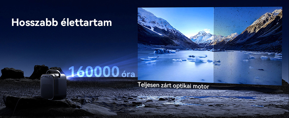 [Netflix és Google TV tanúsítvánnyal rendelkező] ETOE Seal Pro 1000 ANSI LCD projektor, natív 1080P felbontás, Dolby Audio tanúsítvánnyal, autofókusz, automatikus trapézkorrekció, 2 db 10 W-os hangszóró, beépített Chromecast, Google Asszisztens
