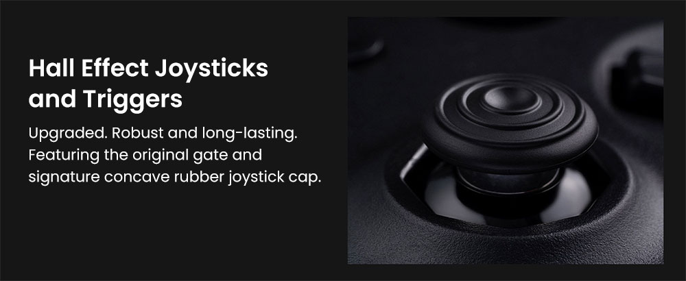 8BitDo 64 Bluetooth Game Controller for Analogue 3D, Switch 1/2, Windows, Android - White