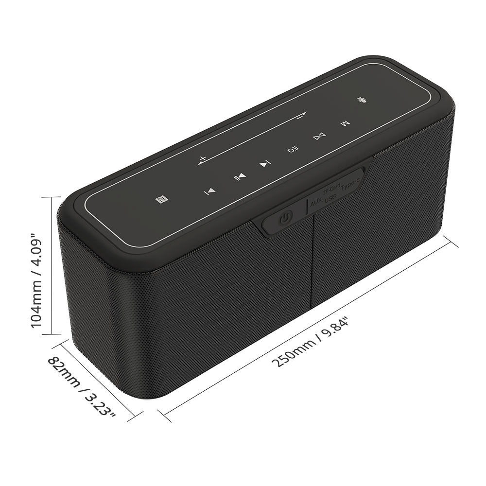 Tronsmart Mega Pro 60W-os vezet&eacute;k n&eacute;lk&uuml;li hangsz&oacute;r&oacute; SoundPulse IPX5 hangseg&eacute;d NFC TWS p&aacute;ros&iacute;t&aacute;ssal