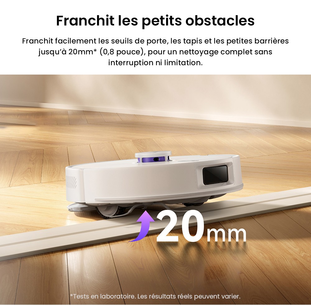 Aspirateur robot Narwal Freo S, d&eacute;poussi&eacute;rage automatique, aspiration 8&nbsp;000 Pa, navigation intelligente et commande vocale