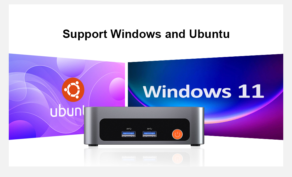 Ninkear M7 Mini-PC, AMD Ryzen 5 7430U 6 Kerne, max. 4,3 GHz, 16 GB RAM, 512 GB SSD, 2 x HDMI + Typ-C 4K-Dreifachbildschirm, WiFi 6, Bluetooth 5.2, 2 x USB 3.0, 2 x USB 2.0, 1 x RJ45, 1 x Audiobuchse