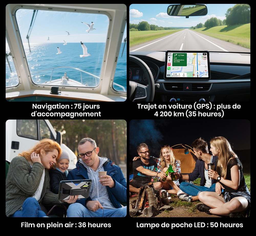 FOSSiBOT DT3 5G Tablette robuste, Android 15, &eacute;cran 10,4 pouces, 12 Go de RAM, 256 Go de ROM, Wi-Fi 6, batterie 21&nbsp;560 mAh, charge rapide 66 W, appareil photo 64 Mpx + 32 Mpx, d&eacute;verrouillage par empreinte digitale et reconnaissance faciale - Gris