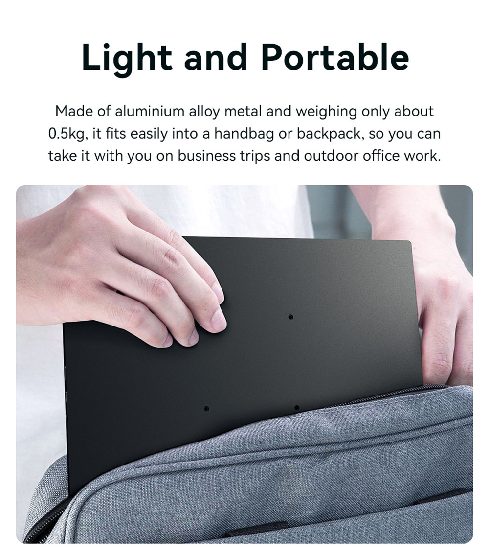 AOSIMAN 134UCT 13.4 inch Touchscreen Portable Monitor, 4K UHD 3840*2400 Display, Dual Speakers, 178&deg; Full Viewing, Low Blue Light