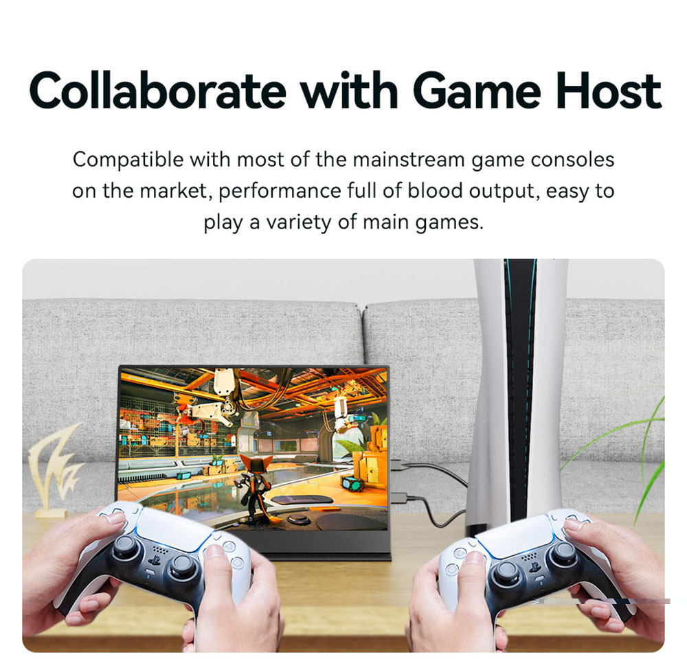 AOSIMAN 134UCT 13.4 inch Touchscreen Portable Monitor, 4K UHD 3840*2400 Display, Dual Speakers, 178&deg; Full Viewing, Low Blue Light