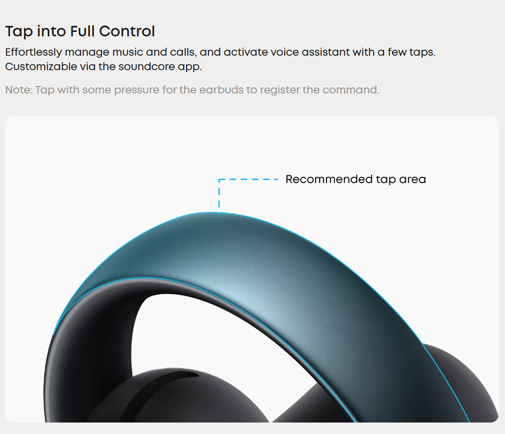 Anker Soundcore AeroClip Open-Ear Clip-On Earbuds, Snug and Secure, IPX4 Water-Resistant, Dynamic Voice Capture, Long-Lasting
Listening - Black