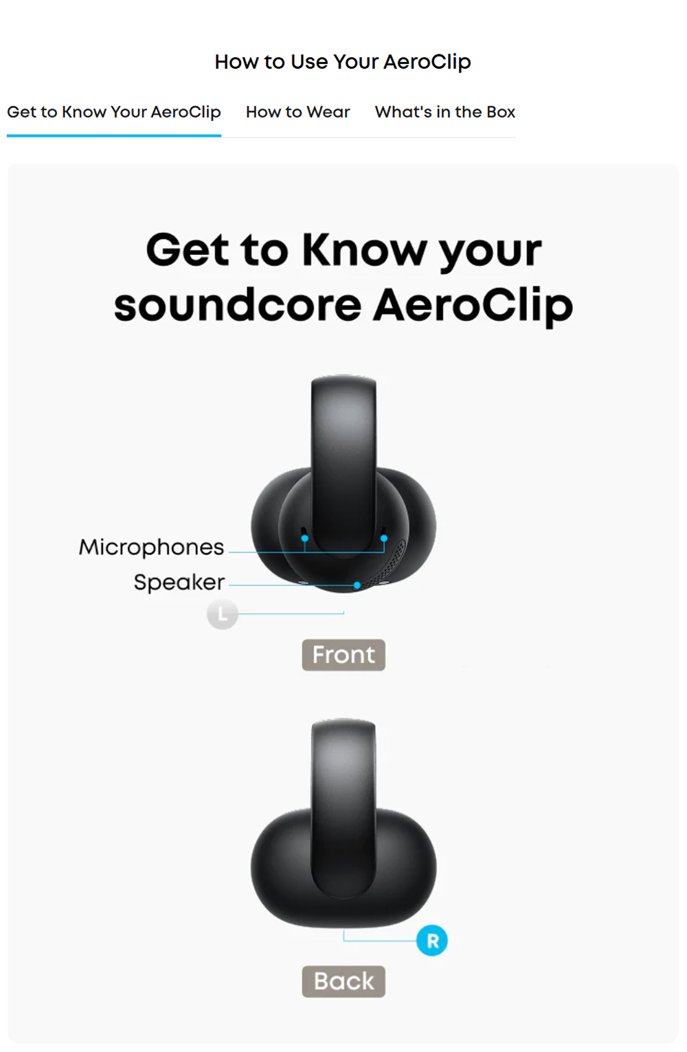 Anker Soundcore AeroClip Open-Ear Clip-On Earbuds, Snug and Secure, IPX4 Water-Resistant, Dynamic Voice Capture, Long-Lasting
Listening - Black