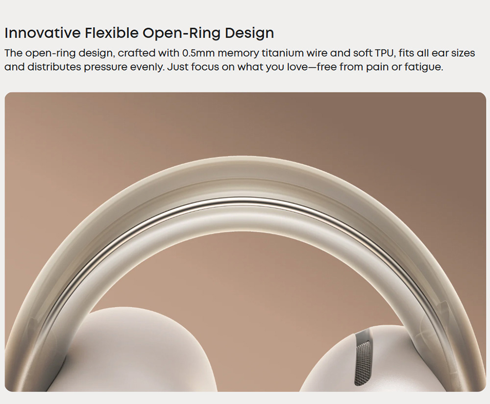 Anker Soundcore AeroClip Open-Ear Clip-On Earbuds, Snug and Secure, IPX4 Water-Resistant, Dynamic Voice Capture, Long-Lasting
Listening - White