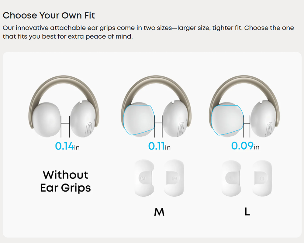 Anker Soundcore AeroClip Open-Ear Clip-On Earbuds, Snug and Secure, IPX4 Water-Resistant, Dynamic Voice Capture, Long-Lasting
Listening - White